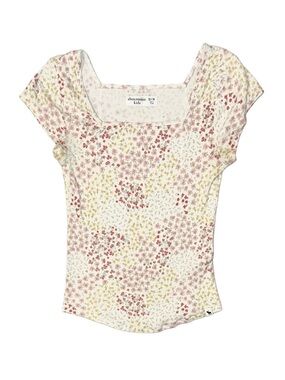 ABERCROMBIE KIDS Floral Short Sleeve Shirt Size 13/14